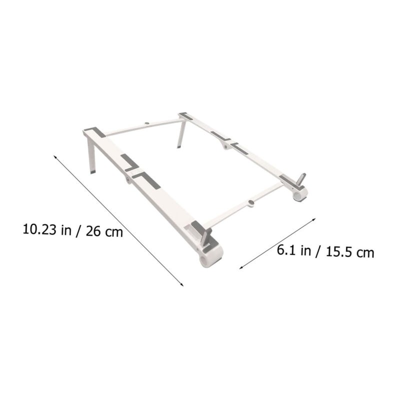 Foldable Laptop Stand Portable Holder with Anti Slip Pads for Notebooks Tablets Office Travel White - Image 3