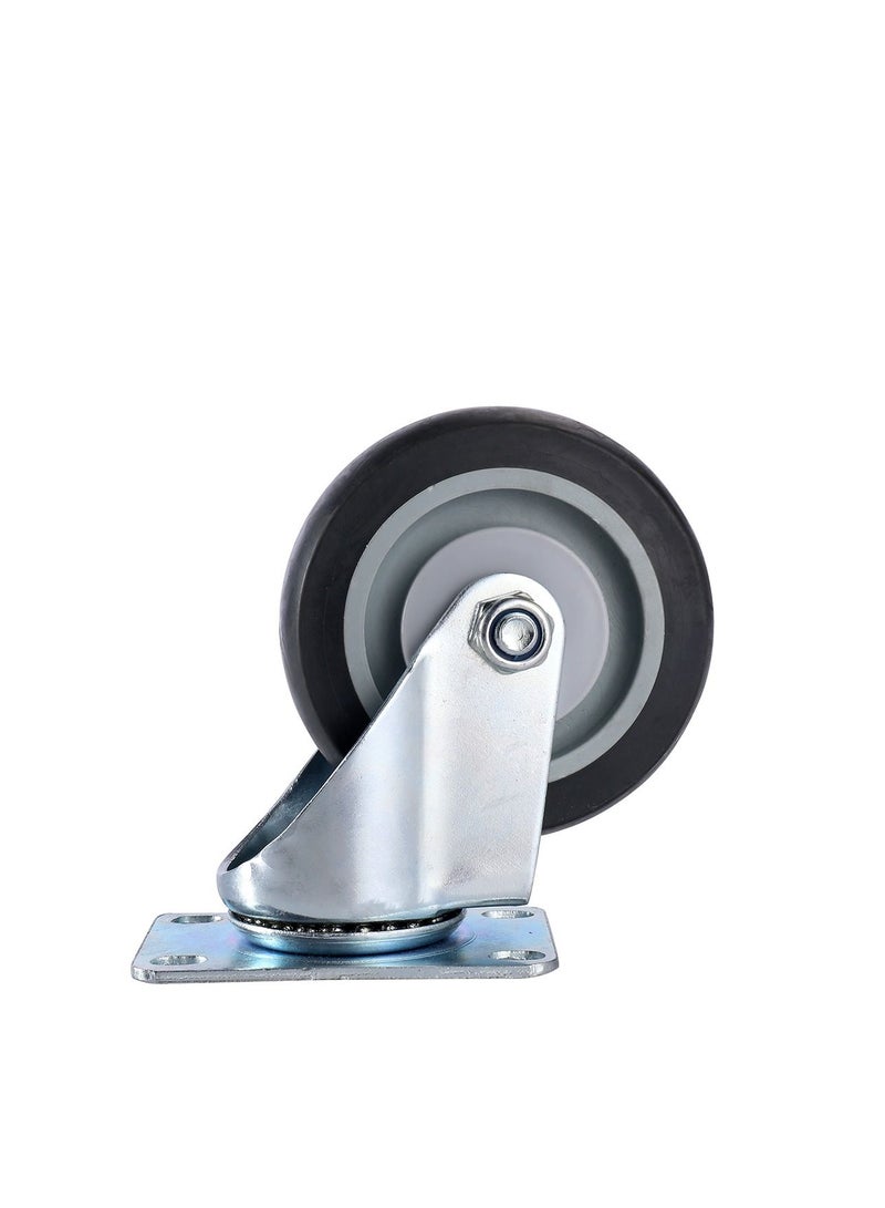 بي إم بي تولز طقم عجلات متحركة مع كرة مزدوجة وفرامل مكون من قطعتين - 75 ملم - رمادي - Image 3