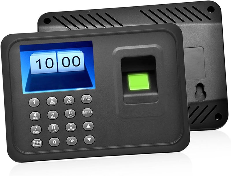 FTVOGUE Fingerprint Time Clock 2.8 Inch TFT LCD Screen Attendance System with USB Download No Software Needed for Office Factory School Hotel (Black) - Image 3