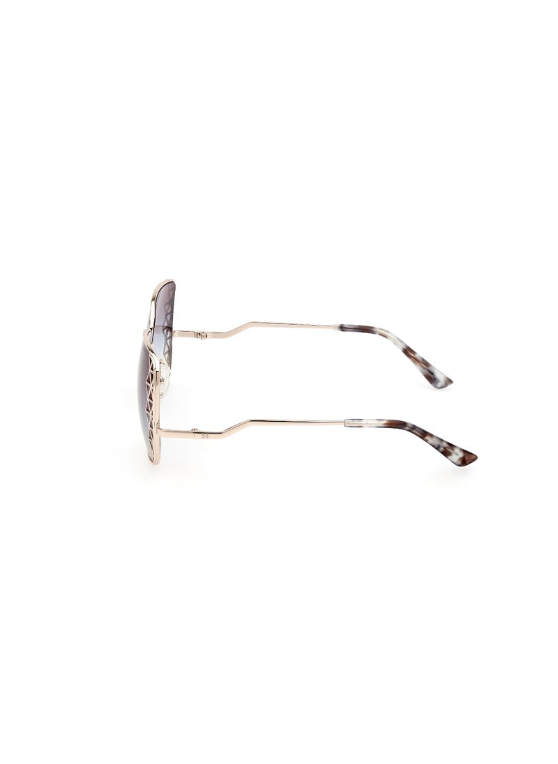 GUESS BY MARCIANO - Women's UV Protection Square Shape Metal Sunglasses GM082933W59 - Lens Size: 59 Mm - Gold - Image 1