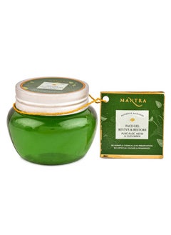 Mantra Herbal Face Gel Revive & Restore Pure Aloe, Neem & Cucumber - 100 Gm | Fights Acne, Breakouts & Skin Infections | Suitable For Face, Hair & Nails  - Image 1