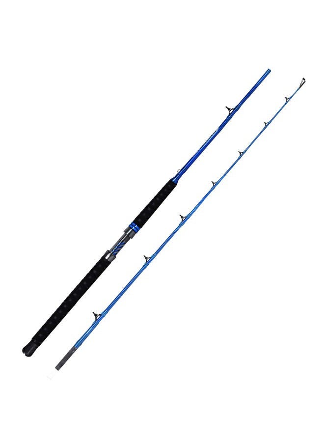Fiblink Catfish Fishing Rod 1 Piece/2 Piece Catfishing Fishing Pole Portable Travel Heavy Cat Catfish Casting Rod (6'/6'6"/7'/8'/9') (A:8' - 2Pcs - Blue) - Image 2