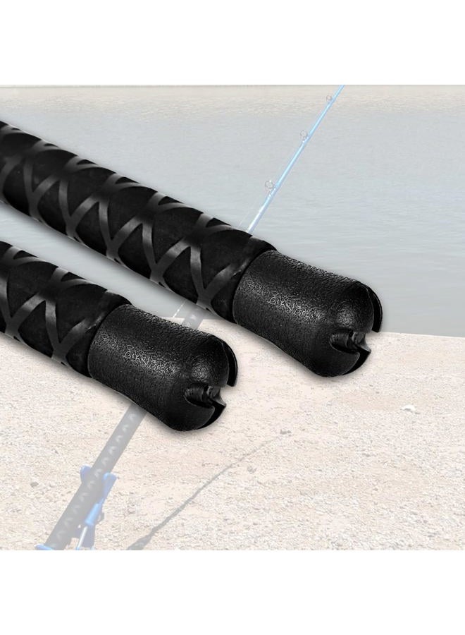 Fiblink Catfish Fishing Rod 1 Piece/2 Piece Catfishing Fishing Pole Portable Travel Heavy Cat Catfish Casting Rod (6'/6'6"/7'/8'/9') (A:8' - 2Pcs - Blue) - Image 5