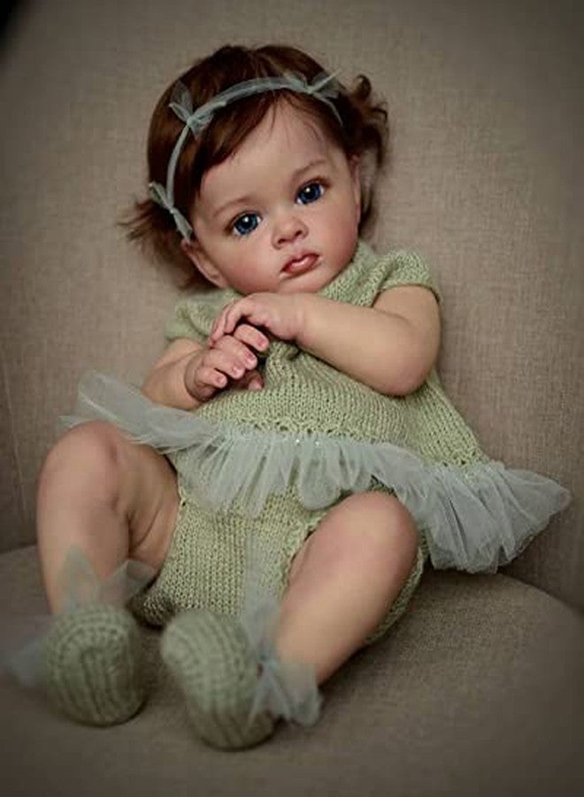 KOKOMANDY Reborn Baby Dolls Boy Girl 24 Inch 60cm Realistic Silicone Reborn Toddler Doll Real Size Soft Body Weighted Baby Doll Closed Mouth Newborn Toddler Toy Gifts - Image 5