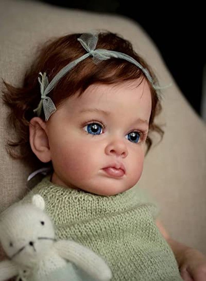 KOKOMANDY Reborn Baby Dolls Boy Girl 24 Inch 60cm Realistic Silicone Reborn Toddler Doll Real Size Soft Body Weighted Baby Doll Closed Mouth Newborn Toddler Toy Gifts - Image 4