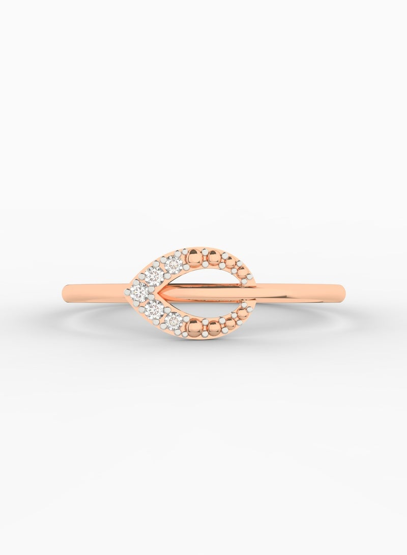 Gold & Diamonds Jewellery Stunning 18K Rose Gold Diamond Ring  - Image 1