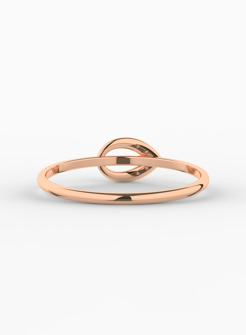 Gold & Diamonds Jewellery Stunning 18K Rose Gold Diamond Ring  - Image 3