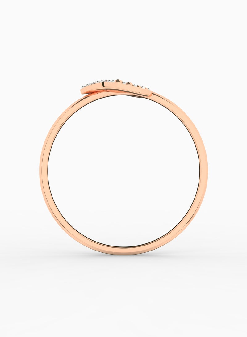 Gold & Diamonds Jewellery Stunning 18K Rose Gold Diamond Ring  - Image 4