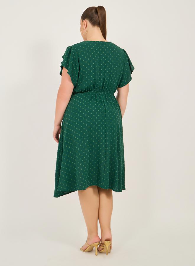 Styli Emerald Textured Dress - Image 5