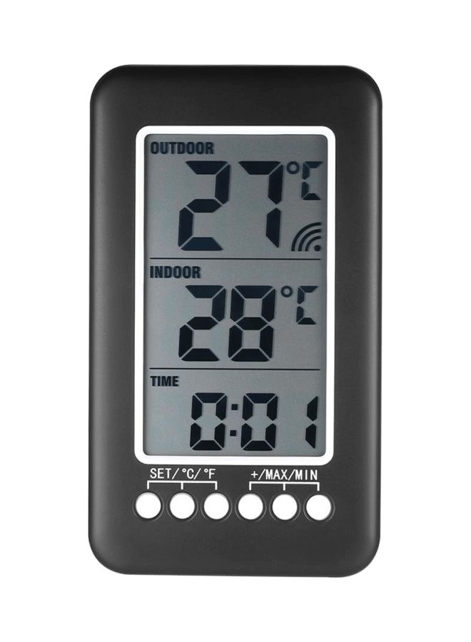 NIBEMINENT Digital Temperature Controller Clock Black 16centimeter  - Image 1