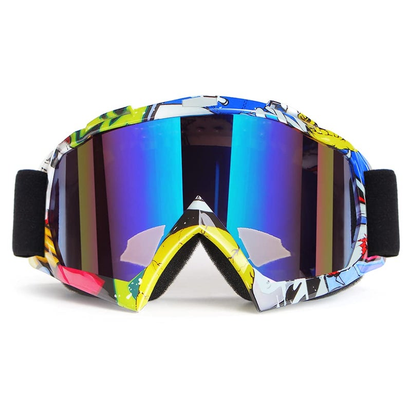 4-FQ Motorcycle Goggles ATV Goggles Motocross Goggles Windproof Dirt Bike Goggles Dustproof Off Road Goggles Scratch Resistant Skiing Goggles Protective Safety Glasses PU Helmet MX Goggles Racing Goggles - Image 3