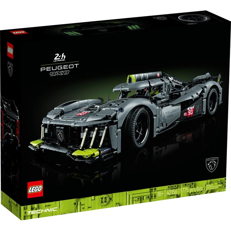 LEGO - PEUGEOT 9X8 24H Le Mans Hybrid Hypercar 1775 Pieces - 42156 - Image 1