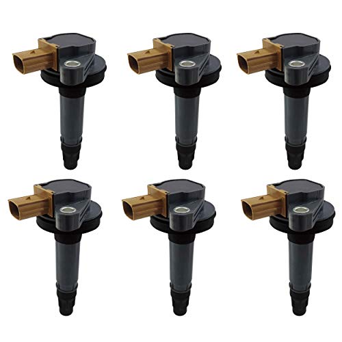 Kacrik 6Pcs Suit Ignition Coil Compatible for 13-17 Expedition Explorer F-150 Flex Taurus Tran Lincoln MKS MKT Navigator 3.5L V6# DG-549 C1814 UF64 BL3E-12A375 BL3Z-12029-C BL3E-12A375-CA - Image 1