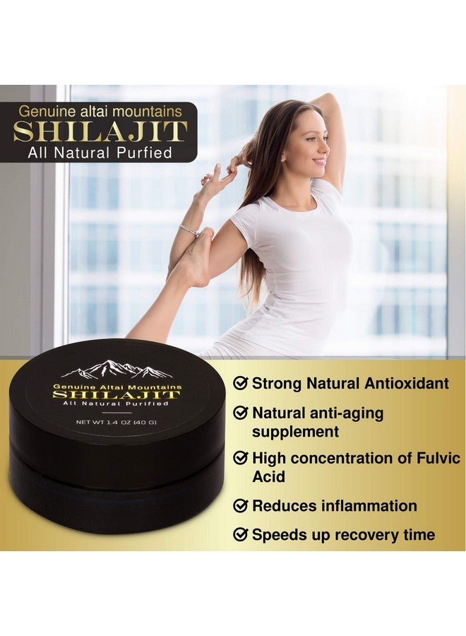 sayan Pure Shilajit Resin 40 G 265 Servings / 2 Months Supply Highly Potent Organic Fulvic Acid Supplement Supports Immune System Memory And Focus Energy Booster Detox Antioxidant - Image 3
