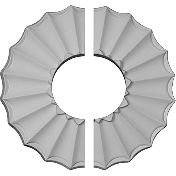 CM09SH2-03500 SHAKURAS CEILING MEDALLION, 9"OD X 3 1/2"ID X 1 3/8"P (FITS CANOPIES UP TO 3 1/2"), FACTORY PRIMED