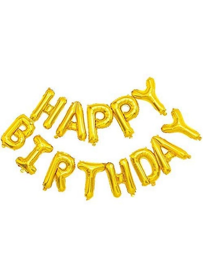 Theme My Party Theme My Party Birthday Decoration Kit - Black Golden Silver Latex Balloons Set with 2 Silver Foil Curtain & Golden Happy Birthday Foil Balloon  - Image 2