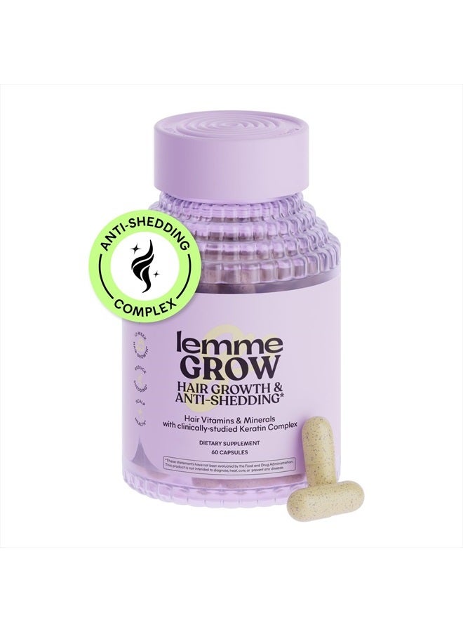 Lemme Grow Hair Growth Supplement for Women, Clinically Proven Keratin Complex for Visibly Thicker Hair and Scalp Coverage, Reduced Shedding, Nourish Thinning Hair - 1 Month Supply - Image 3