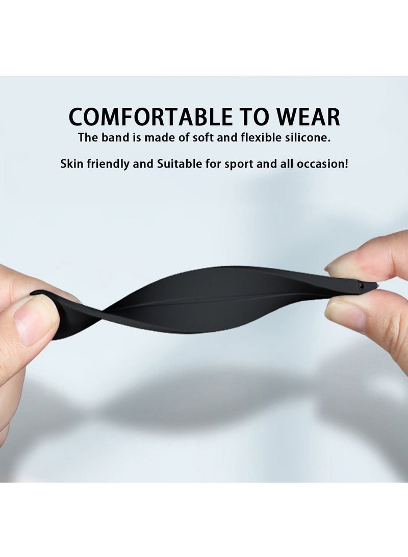 X-level سوار ساعة هواوي 4 بديل 22 مم، سوار ساعة يد بديل متوافق مع ساعة هواوي 4/ساعة GT3 مقاس 46 مم/GT4 مقاس 46 مم/سوار ساعة من السيليكون الناعم مع مشبك مغناطيسي، حزام ساعة رياضي - Image 3
