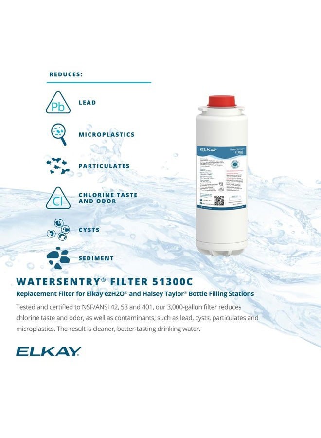 Elkay فلتر 51300C WaterSentry المعتمد من NSF/ANSI للرصاص + الميكروبلاستيك (لملء الزجاجات) - Image 2