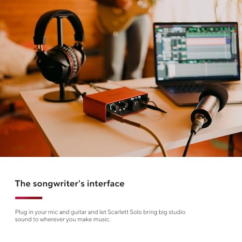 Focusrite Scarlett Solo 4th Gen USB Audio Interface, for the Guitarist, Vocalist, or Producer — High-Fidelity, Studio Quality Recording, and All the Software You Need to Record - Image 2