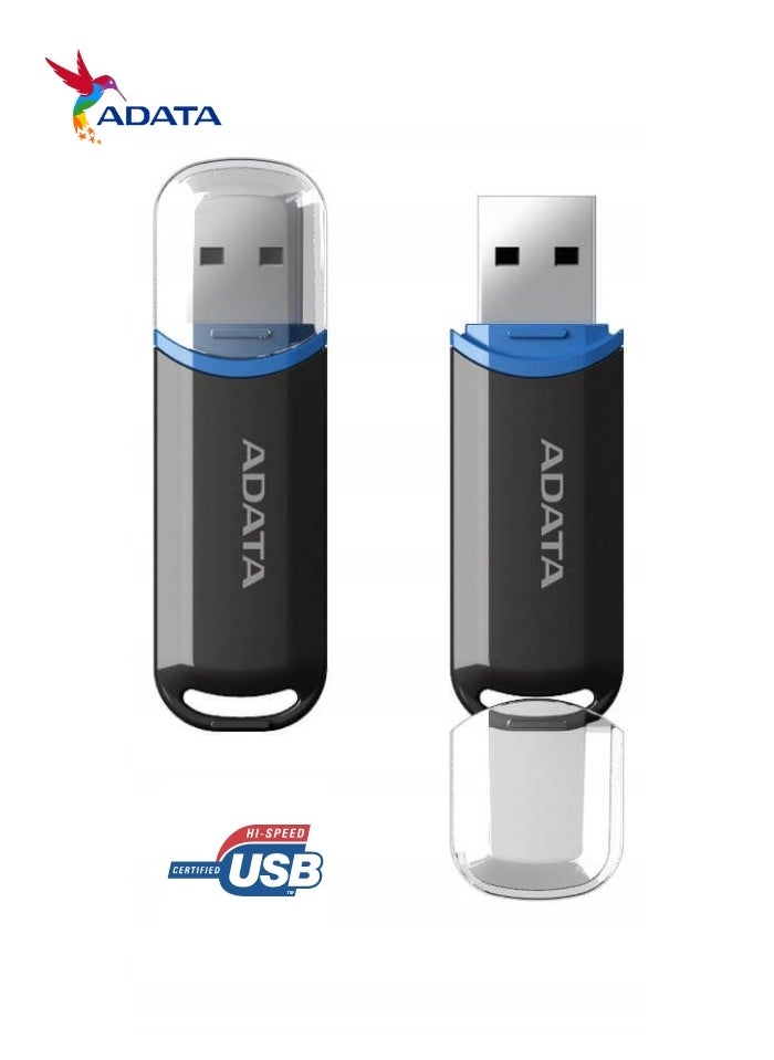 ADATA C906 Compact | 32GB USB 2.0 Flash Drive | Lightweight and Fast Data Transfer | Black  - Image 3