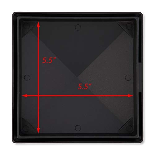 Decorex Hardware 5.5" x 5.5" Heavy Duty Aluminium Pyramid Post Cap for True/Actual 5.5" x 5.5" Wood Posts - Black (Works ONLY with Actual 5.5" x 5.5" Posts. Will NOT Work with Actual 6" x 6" Posts) - Image 3
