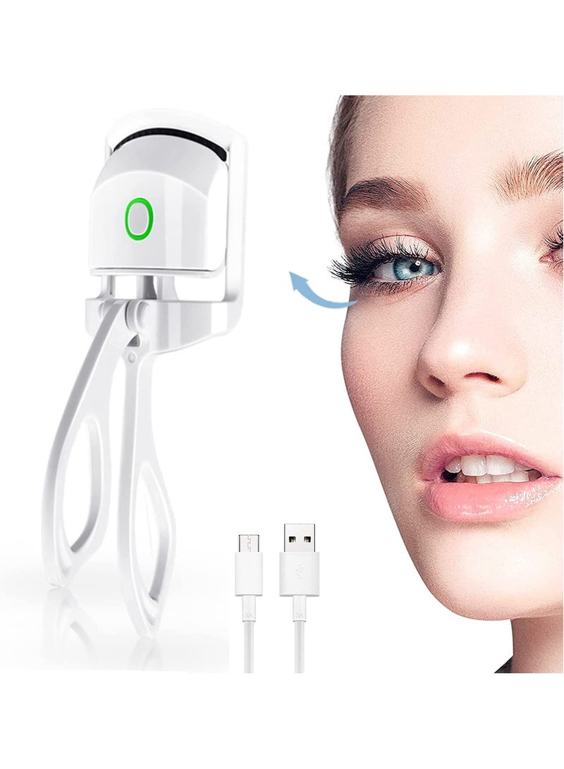 DubaiGallery Heated Eyelash Curlers Eyelash Curlers Sensing Heating Silicone Pad 2 Modes Heated Quickly Easy to Curl Natural and Lasting Eyelashes Eyelash Makeup Tools - Image 2