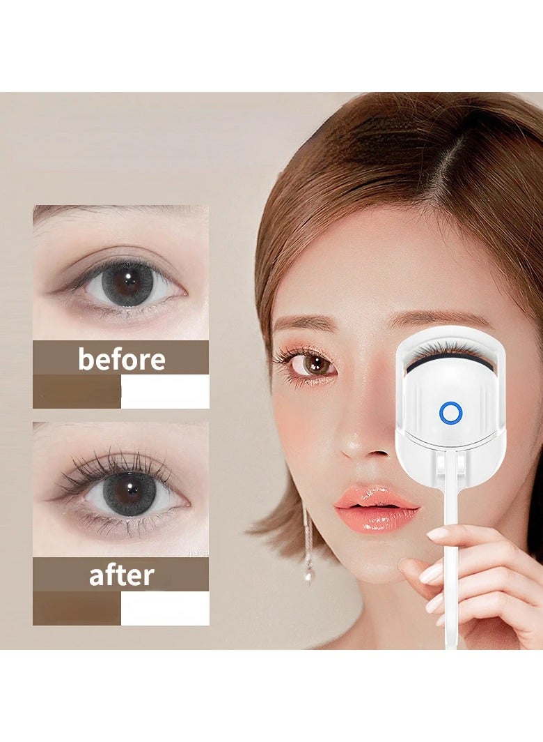 DubaiGallery Heated Eyelash Curlers Eyelash Curlers Sensing Heating Silicone Pad 2 Modes Heated Quickly Easy to Curl Natural and Lasting Eyelashes Eyelash Makeup Tools - Image 3