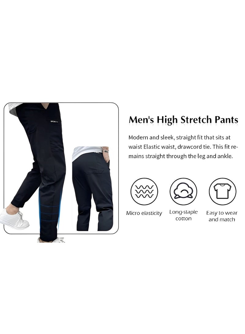 REOCLE Men's Cargo Pant with Relaxed Fit Stretch Resistant Quick Dry Lightweight Outdoor Tactical Pants for Men with Multi Pockets  - Image 5