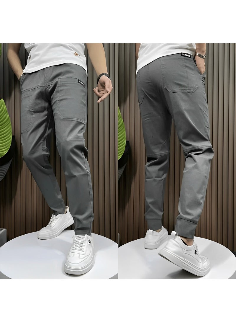 REOCLE Men's Cargo Pant with Relaxed Fit Stretch Resistant Quick Dry Lightweight Outdoor Tactical Pants for Men with Multi Pockets  - Image 3