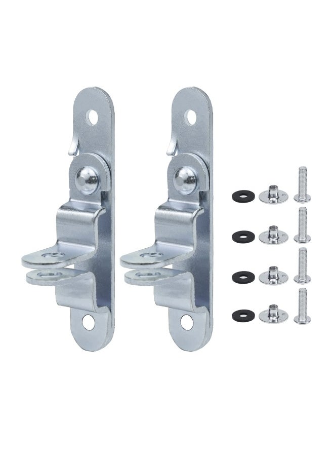 Generic Cargo Trailer Door Latch Hasp Keeper, for Ramp Padlock, Race Bar Lock Handle Enclosed Car Hauler, Enclosed Trailer Door Latch (Industrial Grade Steel, Comes with Screws and Waterproof Nuts) 