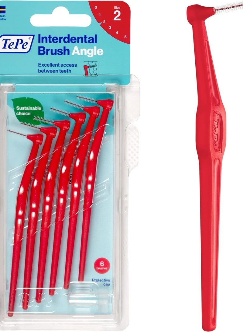 Tepe Angled Interdental Brushes Red - Image 1