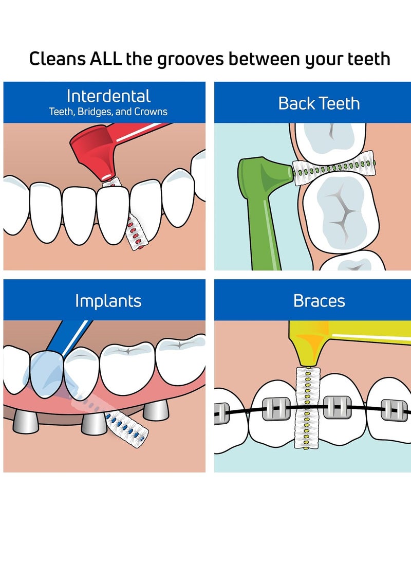 Tepe Angled Interdental Brushes Red - Image 3