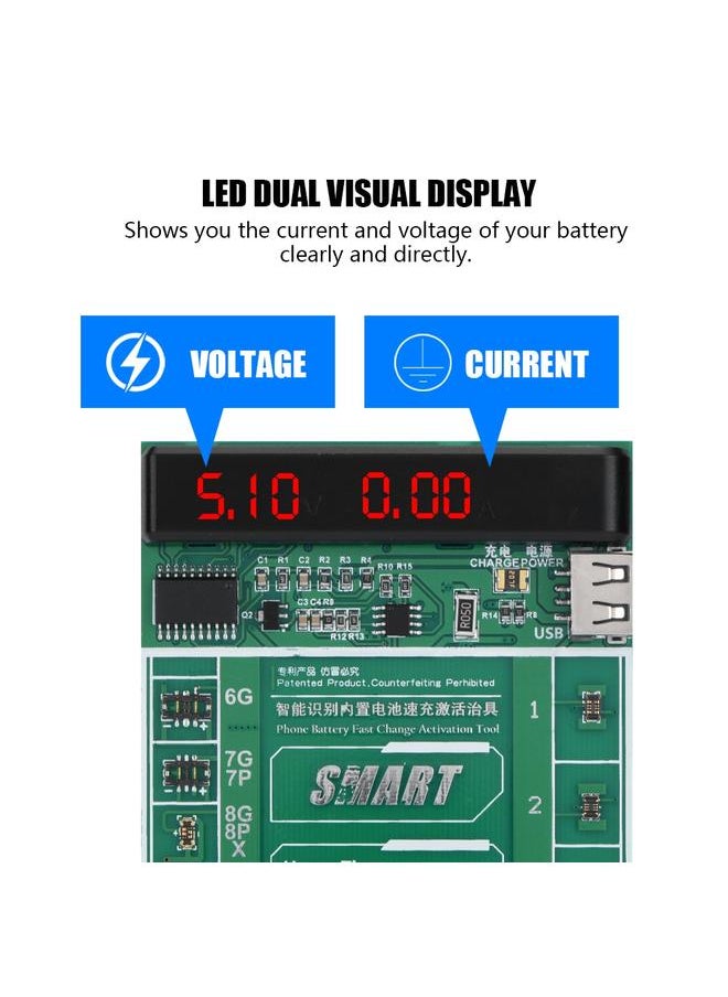 Universal Battery Fast Charge Activation Circuit Board Test Fixture Kit For iOS/ Android Phone
