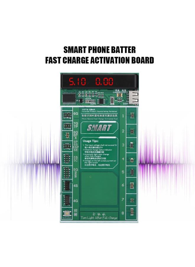 Universal Battery Fast Charge Activation Circuit Board Test Fixture Kit For iOS/ Android Phone