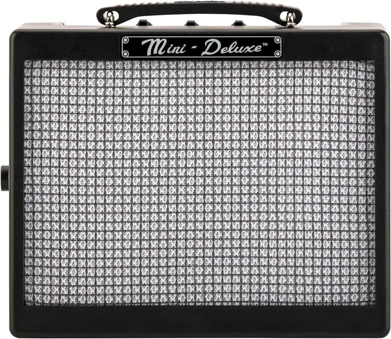 Fender Mini Deluxe Electric Guitar Amp, with 1-Year Warranty, Mini Guitar Amp, Portable Guitar Amplifier, Guitar Accessories, 3 Watts, Black - Image 1