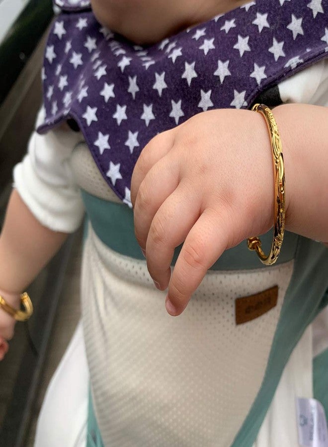 Ethlyn 2pcs/lot Baby Bracelet for infant Girls Boys 18K Gold Plated Kids Baby Expandable Adjustable Bangles &bracelets Birthday Christmas Gifts - Image 3