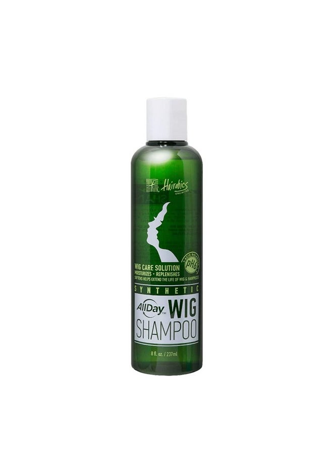 AllDay Locks - Llday Locks Synthetic Wig Shampoo ; Revitalizes And Refreshes ; Cleanses & Extends Lifespan Of Wigs & Hairpieces ; Soft & Fresh Feeling Grape Scent ; 8 Oz - Image 1
