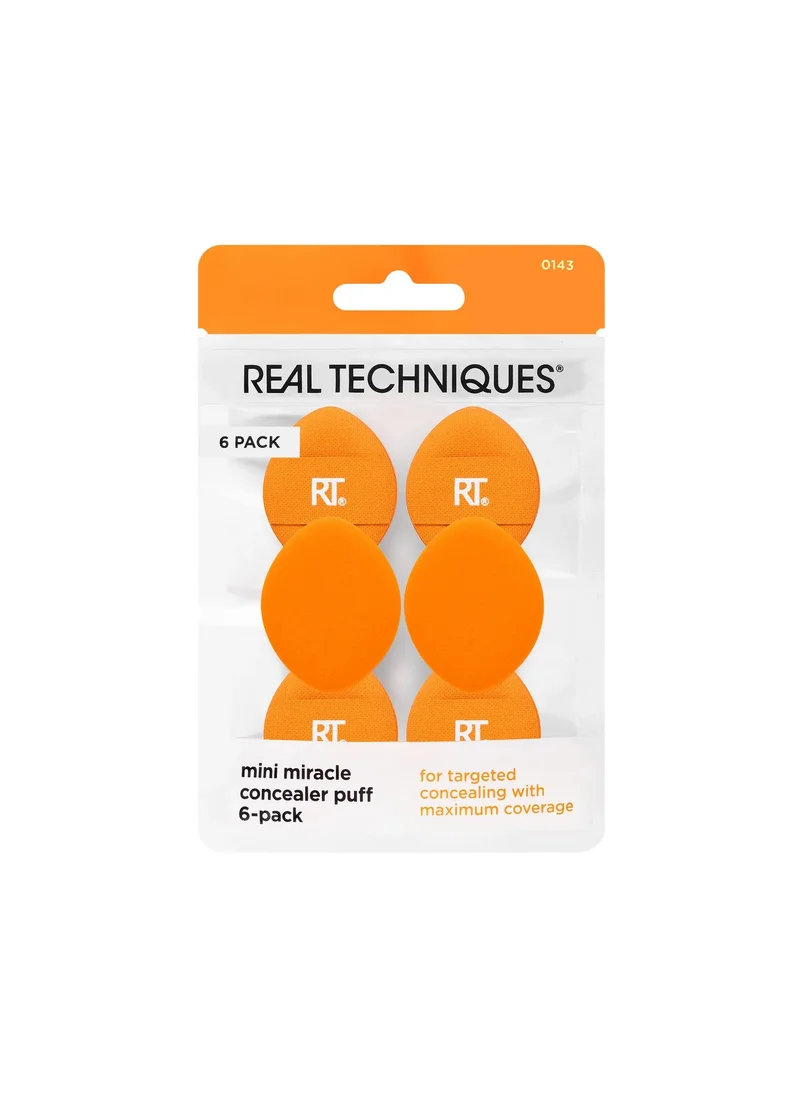 REAL TECHNIQUES Mini Miracle Concealer Puff 6 Pack