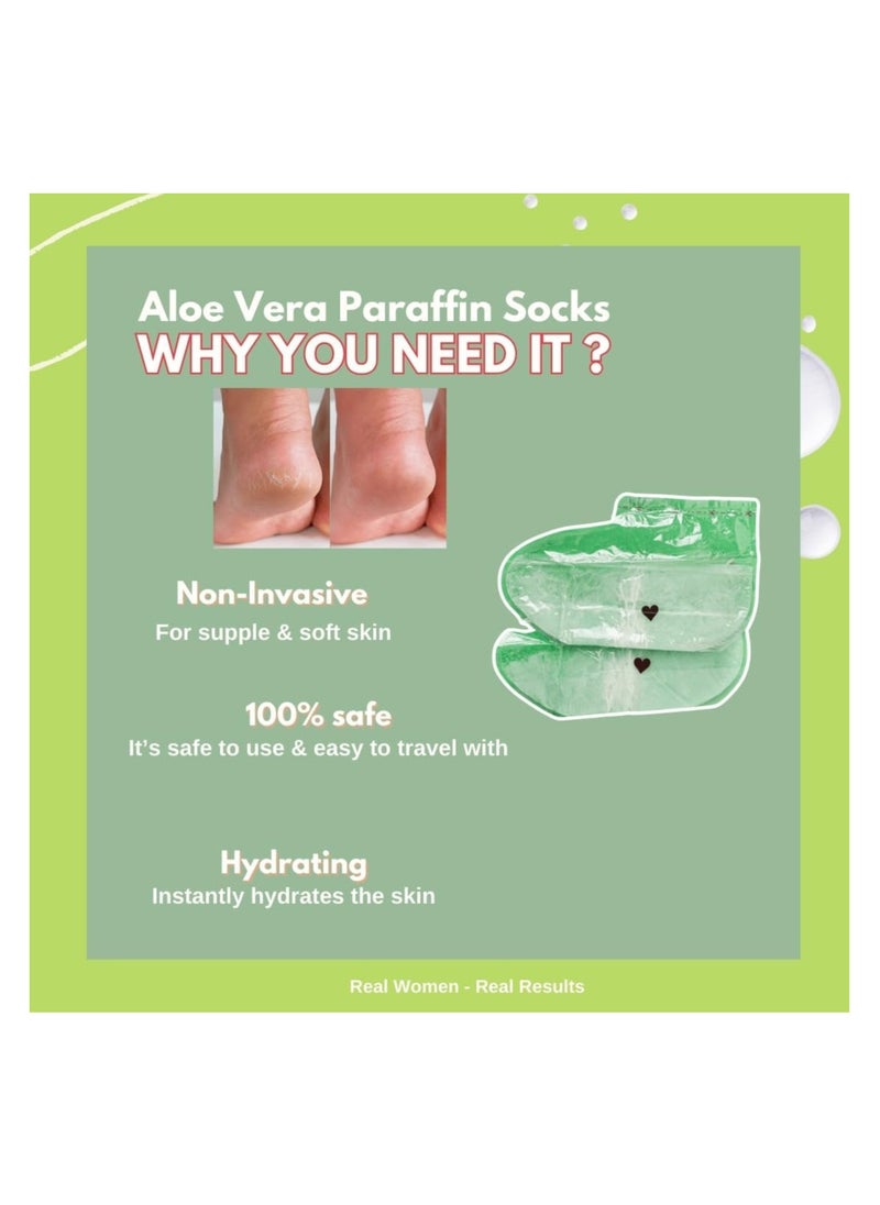 brunson Brunson Paraffin Wax Socks Disposable Foot Moisturizing Spa Socks for Cracked Heels Dry Skin Pedicure Paraffin Therapy 6pcs Feet Wax Care Soft Hydrating Foot Bags for Deep moisturization  - Image 4