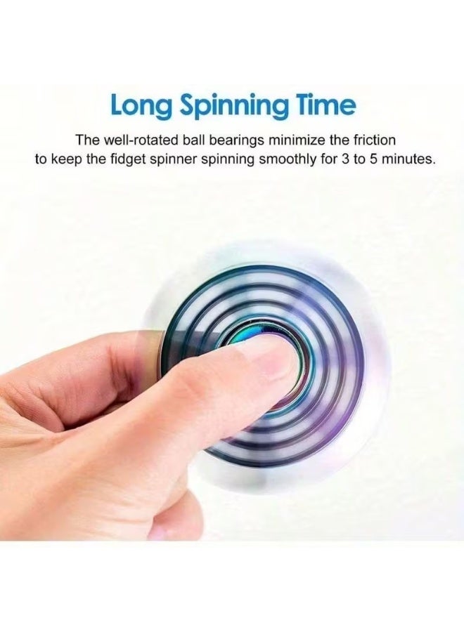 Goolsky Stainless Steel Fidget Spinner, Metal Finger Spinners Toy for Focus & Stress Relief, Durable Fingertip Gyro for Party Favors, Goody Bag Fillers, and Gifts - Mixed Color - Image 5