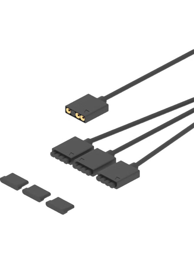 JEYI كابل تمديد Jeyi Fan Argb One-To، محور مزامنة الإضاءة، كابل توسيع Argb 5V، Argb-Hub13 - Image 3