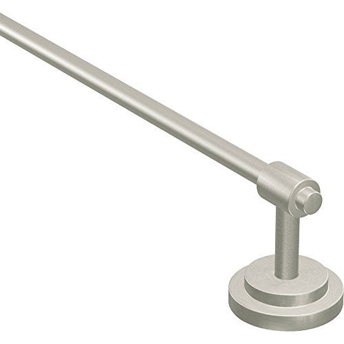 Moen DN0718BN Iso 18-Inch Towel Bar, Brushed Nickel - Image 1