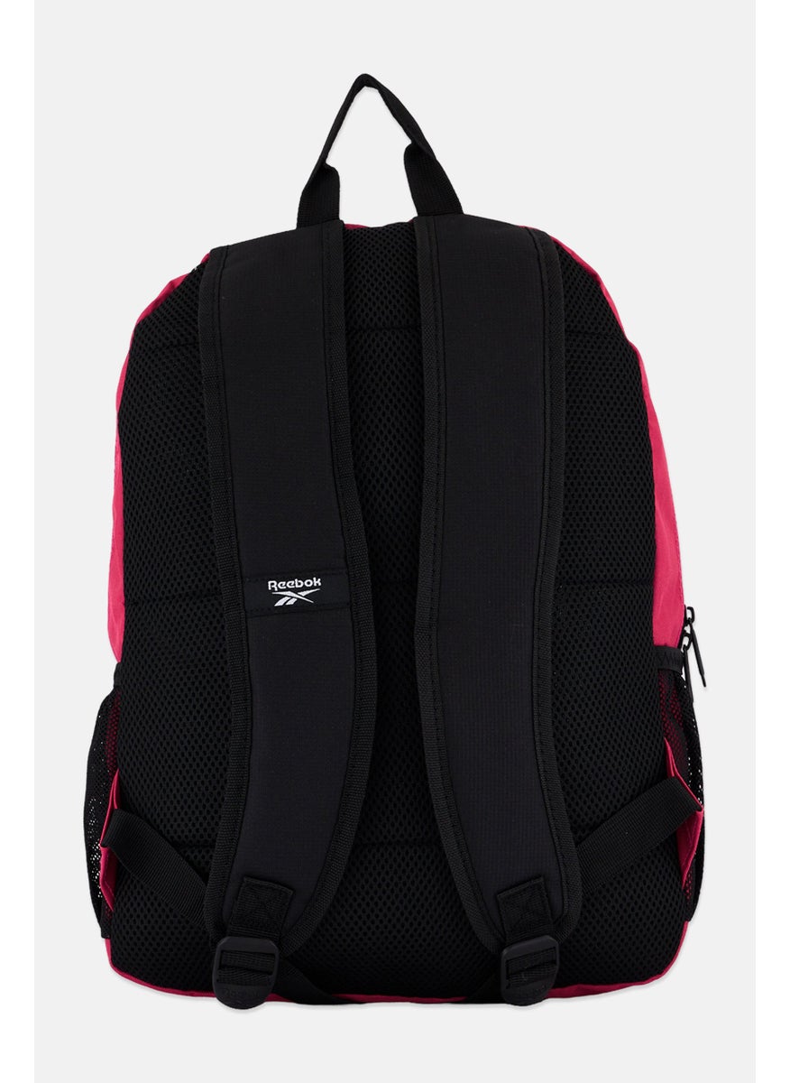 Reebok Kids Girl Brand Logo Backpack And Lunch Bag 41 H x 29 L x 8 W cm , Black/Pink  - Image 2