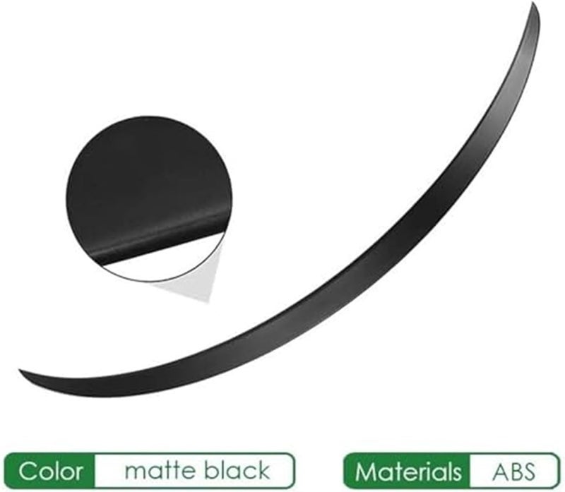 Wivplex Matte Black Car Spoiler for Tesla Model 3 2023 - Image 5