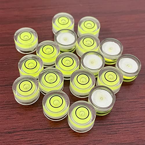 WOYISEPG 10Pcs Bubble Spirit Levels Mini Circular Bullseye Bubble Level Small Round Spirit Level Measuring Layout Tools (10x6mm, Non-Adhesive) - Image 3