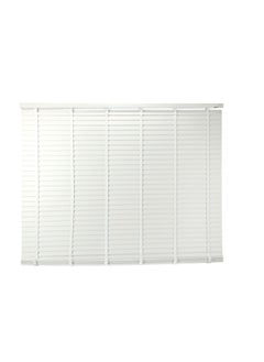 Venetian blind made of artificial wood, white color, size 180 x 180 cm