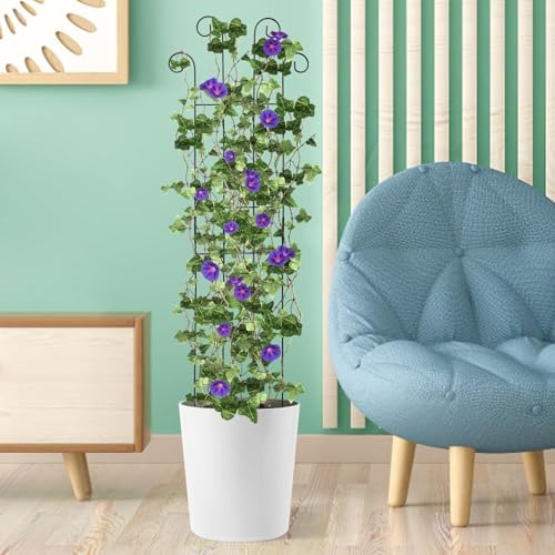LAVISH CRAFT Garden Trellis for Climbing Plants Outdoor | Expandable Climbing Plant Supporter | Adjustable Balcony Privacy Trellis for Vine, Roses, and Vegetables (2) - Image 4