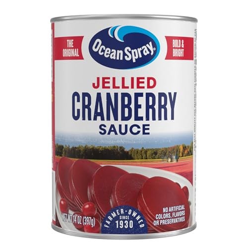 Ocean Spray Jellied Cranberry Sauce, Canned Side Dish, 14 Oz Can (Pack of 1) - Image 1
