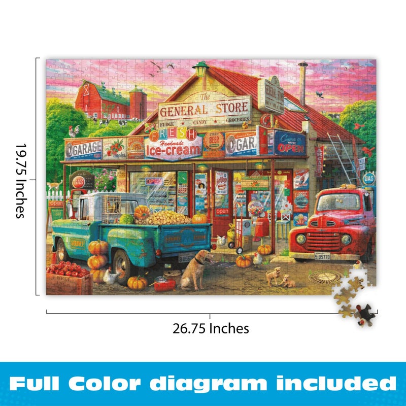 Buffalo Games - Eduard - Country Store - 1000 Piece Jigsaw Puzzle for Adults -Challenging Puzzle Perfect for Game Nights - Finished Size is 26.75 x 19.75 - Image 5